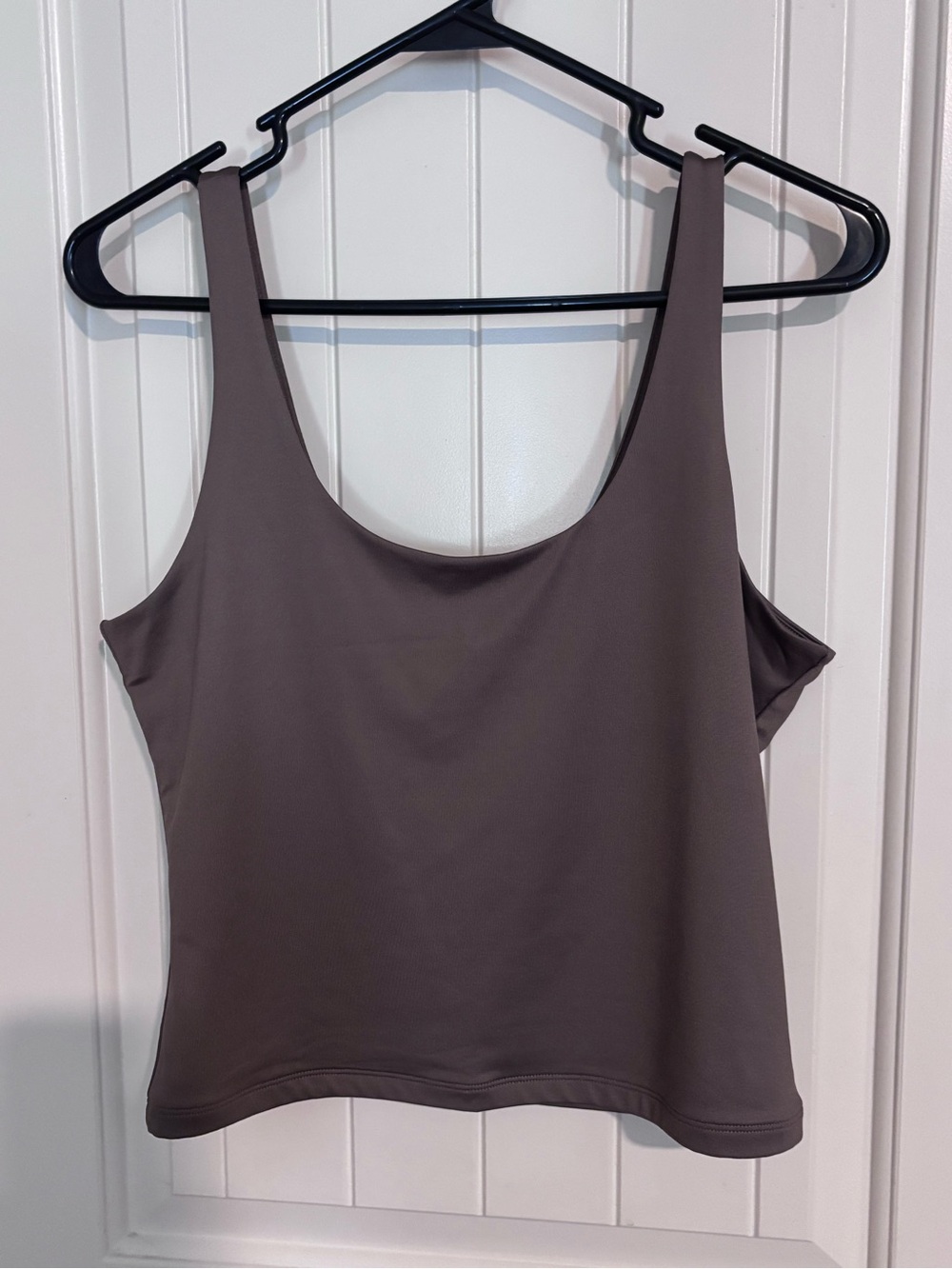 Abercrombie & Fitch Scoop Neck Crop Tank - Brown